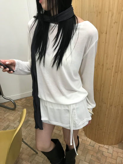 Asymmetric Side-Button Tunic Top - 3 colours