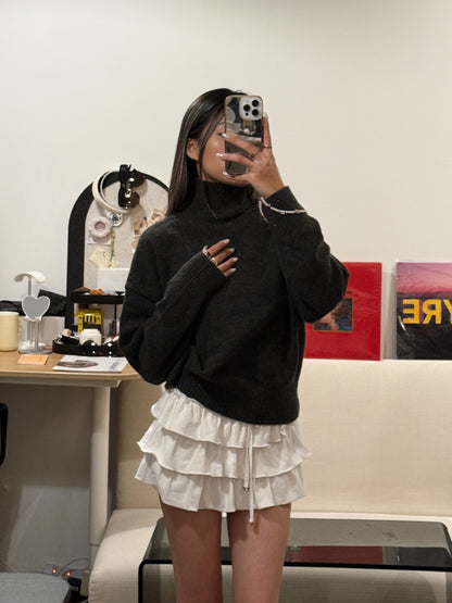 [  🆕 休閒~簡約~慵懶~薄冷衫 ] Free To Go Turtleneck Sweater - 2 colours