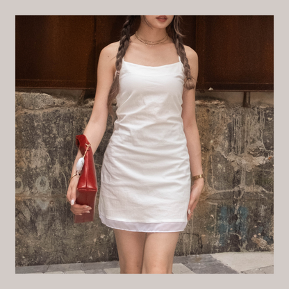 [ 綁繩露背✨連身短裙 ] Urban Backless Dress - 2 colours