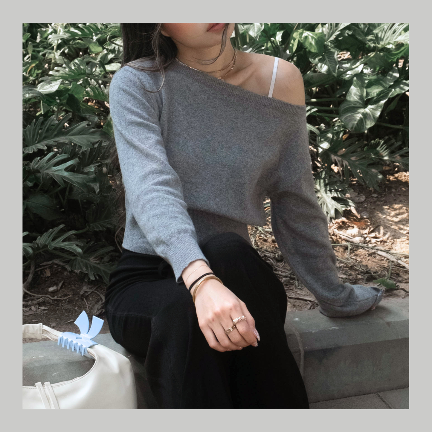 [ 🆕 軟淋淋~ 斜膊軟薄冷衫] Couch Sheer Sweater - 4 colours