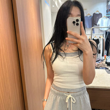 [ 🆕 軟糯百搭吊帶~ 不失小細節 ] Layer on layer Cami - 2 colours