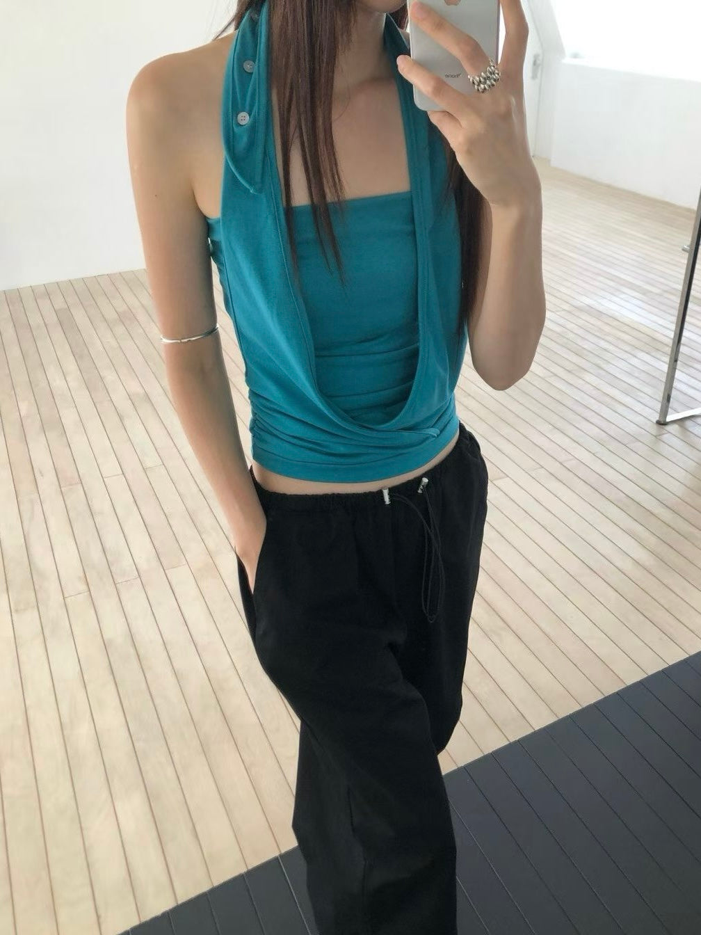 🆕  Draped Halter Tube Top - 3 colours