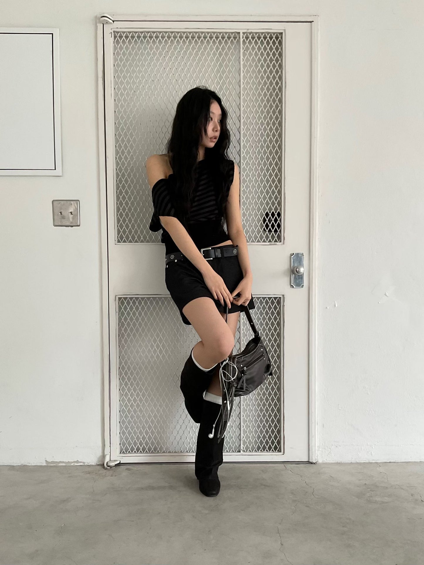 [ 🆕 間條 + 斜膊 = 時尚新指標 ] Jeju Asymmetric Top Stripes - 3 colours
