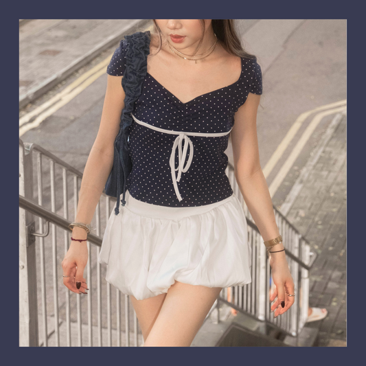 [ 新品優惠 🆕 甜美小波點 自帶溫柔感 ] Daisy Polka Dot Top - 2 colours
