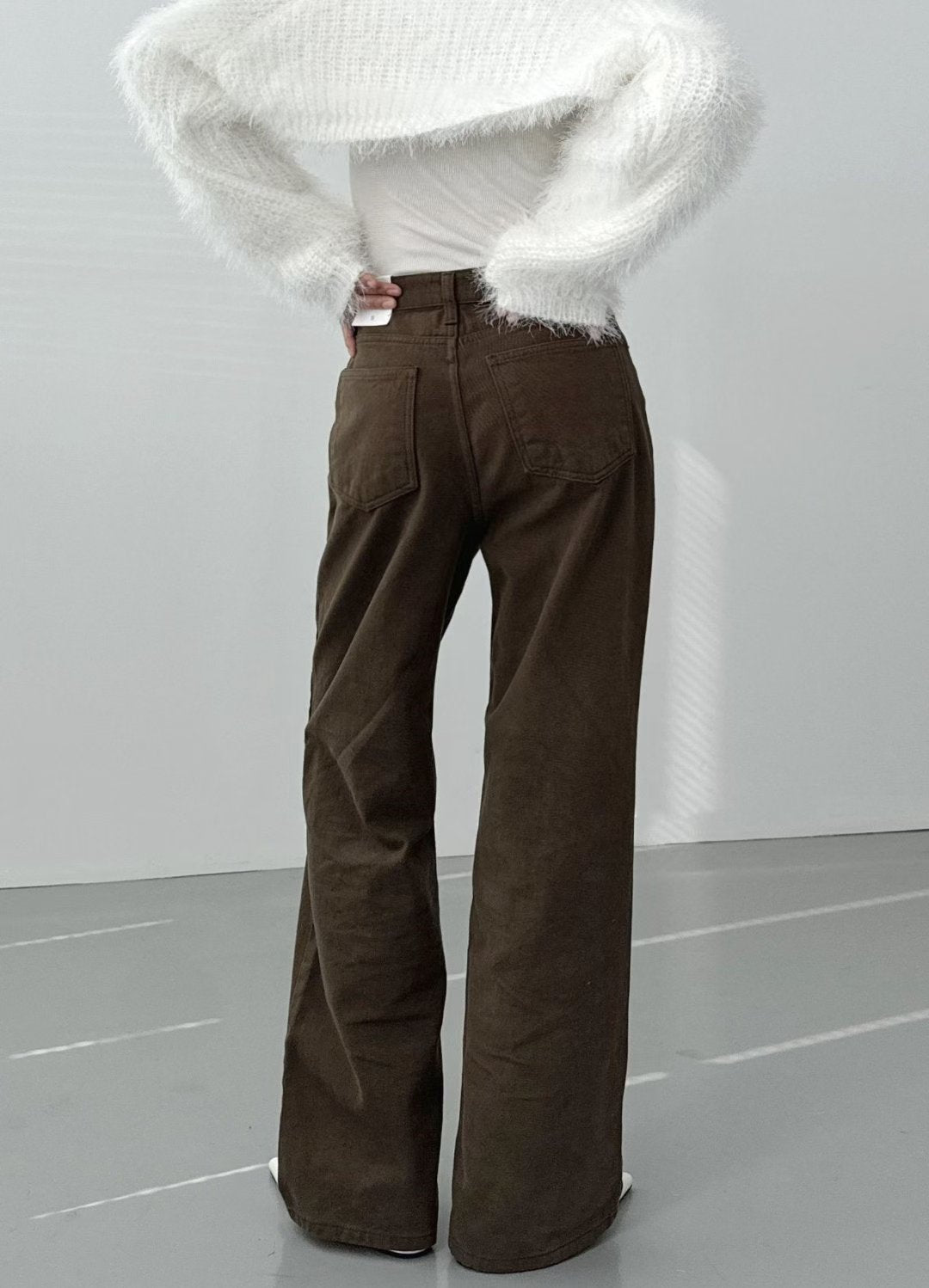 [ 🆕 有驚喜! 被毛毛包圍~ 超舒服直腳牛仔 ] Dusty Soft Pants - 3 colours