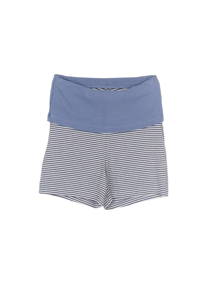 🆕 Foldover Striped Micro Hot Shorts -  3 colours
