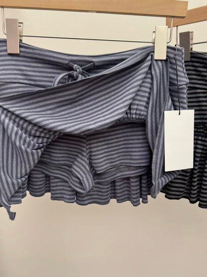 [ 🆕 夏日可愛小短裙 🌊 ] Bounce Mini Skirt Stripes - 2 colours
