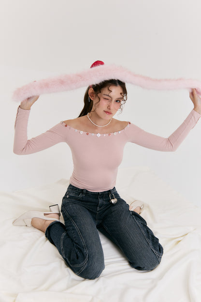 Luv Dept / Amour Off-Shoulder Top (two-way)