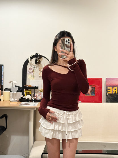 [ 🆕 大力推薦! 小性感彈性薄長衫 ] Sneak Out Top - 2 colours