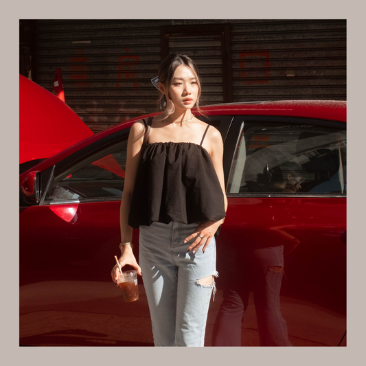 [ 新品優惠 🆕 法式小可愛~ 泡泡吊帶 ] Ballon On Cloud Top - 2 colours