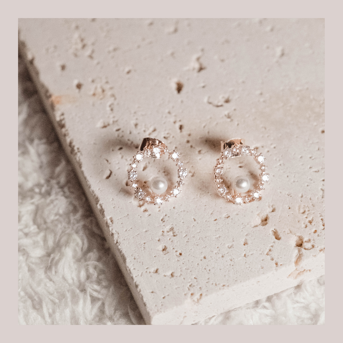 Lenna Earrings Rosegold