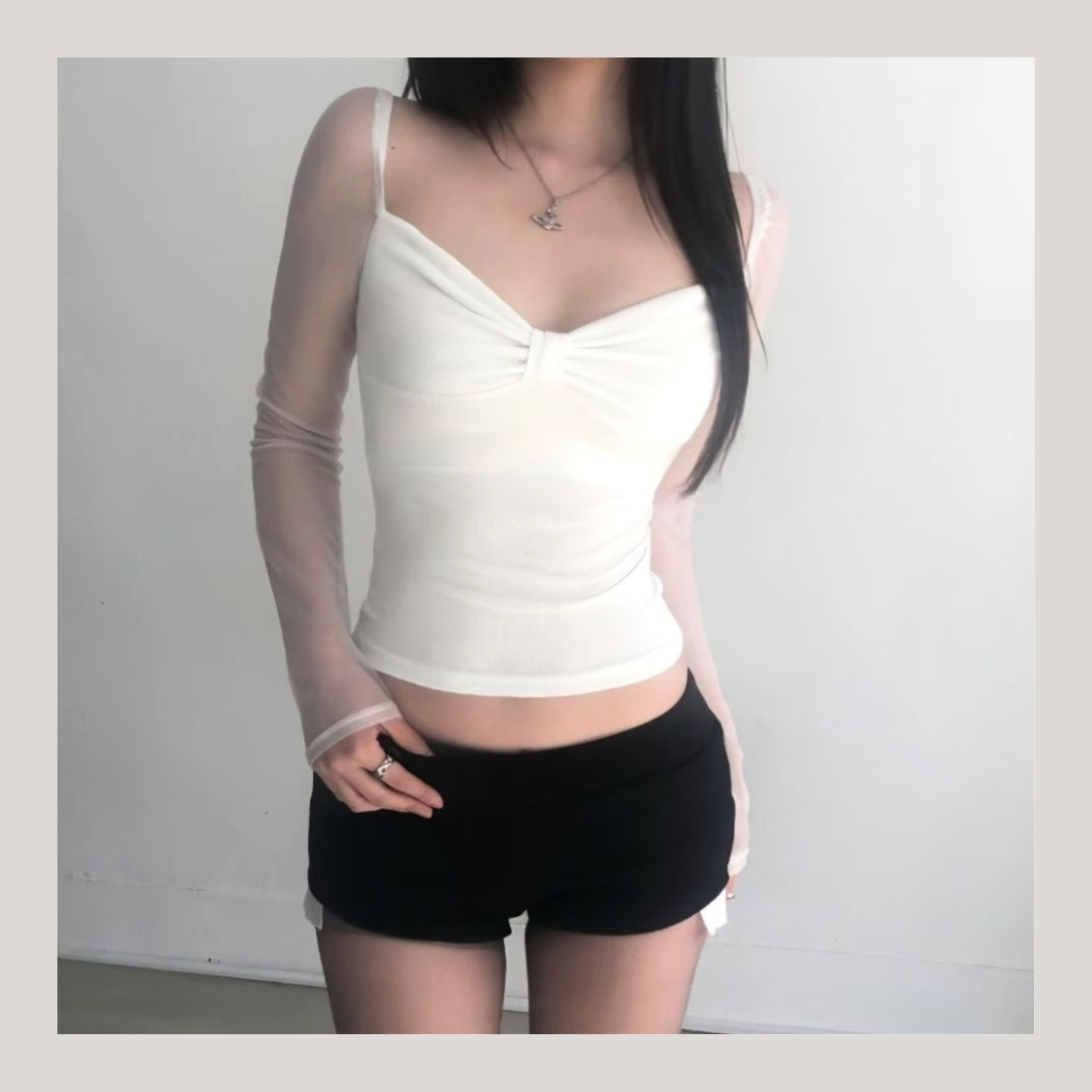 [ 🆕 不撞款～ 薄紗袖 ] Sheer Bubble Sleeves Top - 3 colours