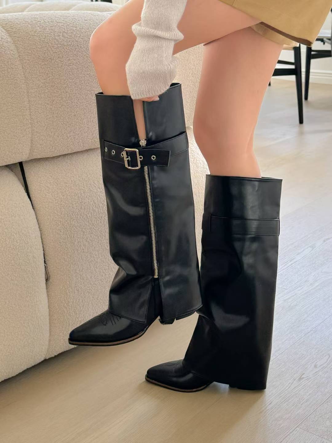 [ 🆕 抵著款!! 一對兩著~ 牛仔長短 boot ]  Two-way Cowboy Boots - 3 colours