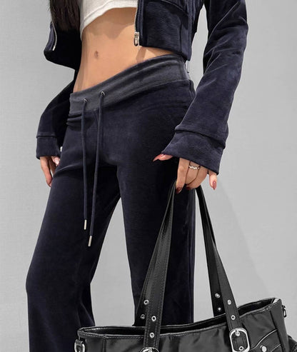 [ 🆕 小個子友好~ 絲絨休閒喇叭褲] Royal Velvet Flare Pants - 2 colours