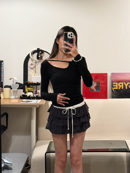 [ 🆕 大力推薦! 小性感彈性薄長衫 ] Sneak Out Top - 2 colours