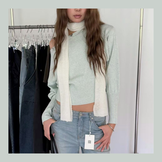Asymmetrical Sweater With Buttons - 3 colours