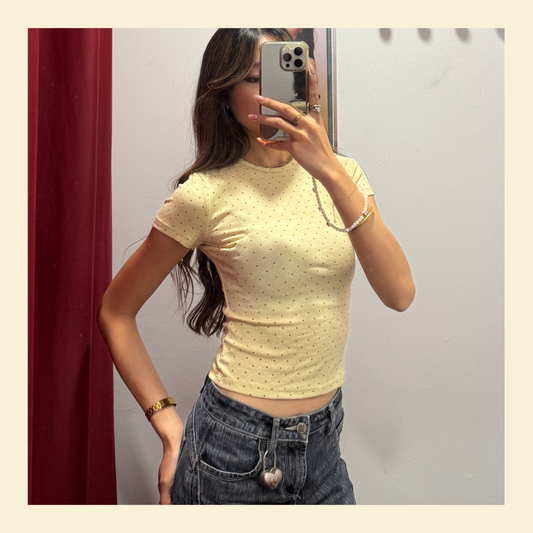 🆕 The Polka Dot Baby Tee - 3 colours