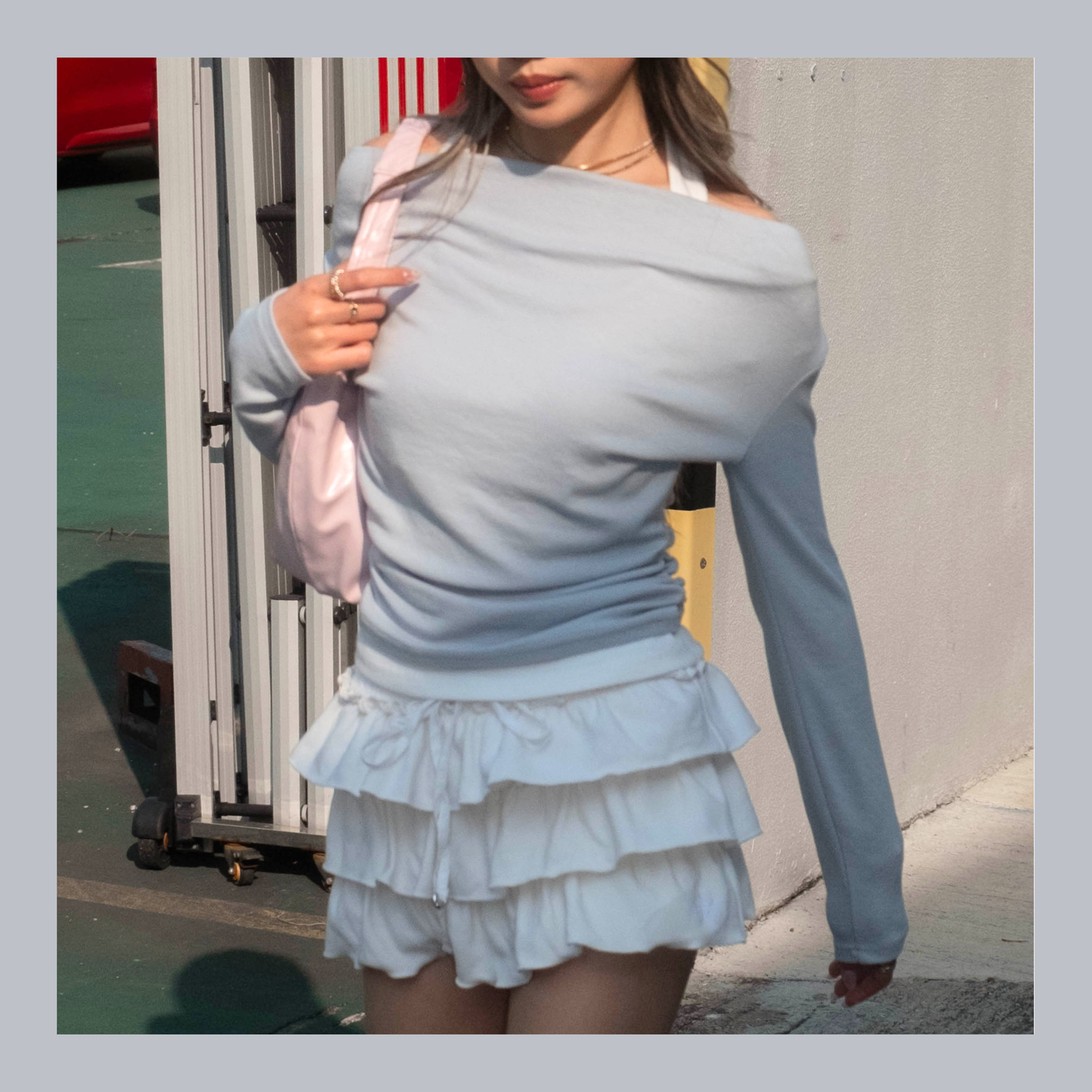 [ 🆕 Clean Fit ۶ৎ 氣質假兩件薄衫 ] States Layering Top - 4 colours