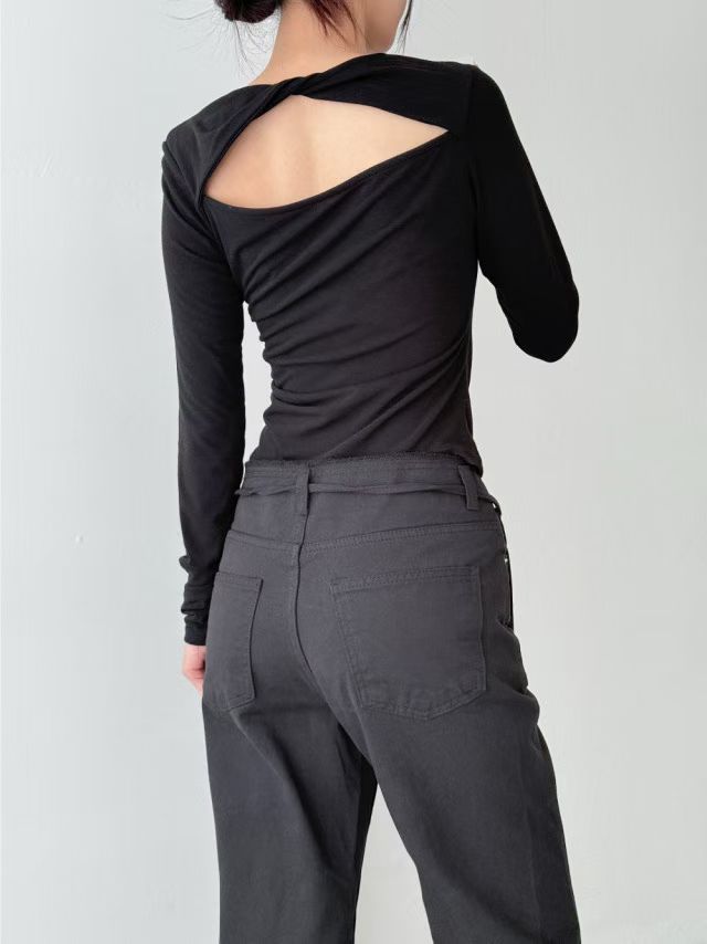 SALE [ 舒服 + 靚cut 🪽 歐美隨性高腰喇叭褲 ] Way Cool Mini Belt Flare Pants - 2 colours