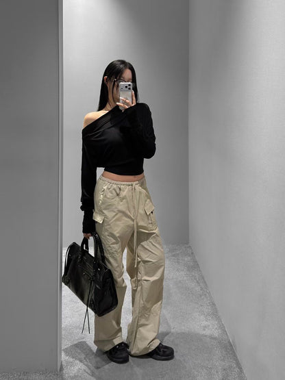 [ 🆕 無法抗拒的超柔軟觸感 ᶻ 𝗓 𐰁 .ᐟ ] Busy Cooling Asymmetric Top - 3 colours