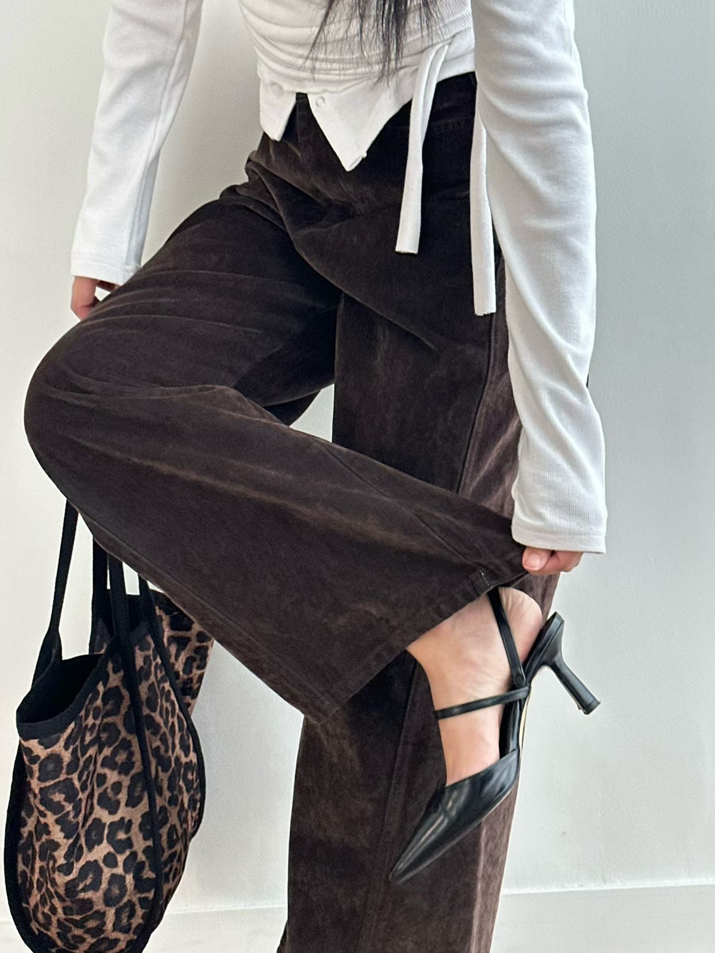 [ 🆕 大推款!! 秋冬絨面 極厚實+靚料+靚 cut ] Fall Velvet Wide-Leg Pants - 2 colours