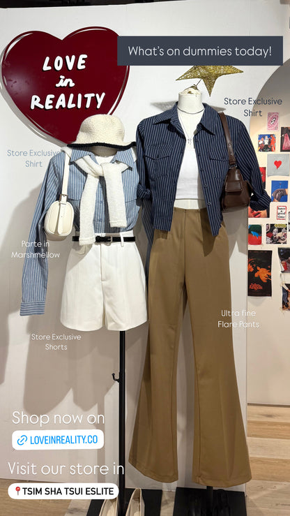 [ 老錢風~☕️簡約氣質西褲 (連皮帶) ] Right Away Shorts (with belt) - 3 colours