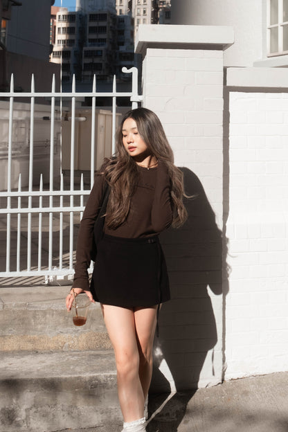 [ 🆕 簡約 & 小細節 ! 軟綿綿長袖 top ] Lock It Up Top - 3 colours