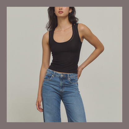 [ Premium ⚜️ ] Leila Layered Knit Top - White