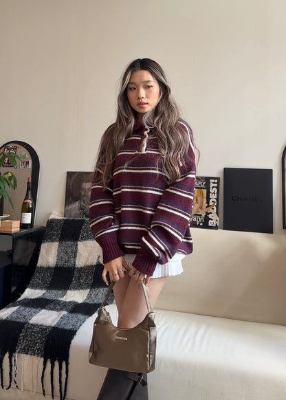 [ 🆕 歐美復古 miu miu 風 🍂 ] Vintage Style Soft Knit Sweater - 2 colours