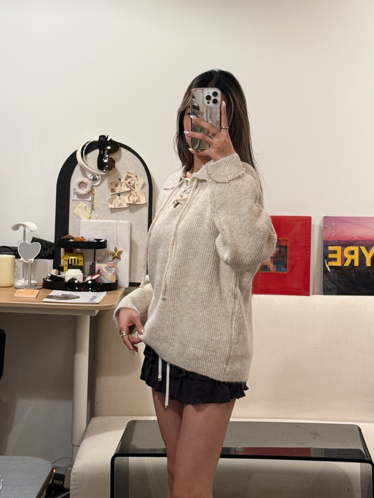 [ 🆕 簡單不出錯~! 綁帶寬鬆冷衫～] To Go Tie Up Knit Sweater - 3 colours