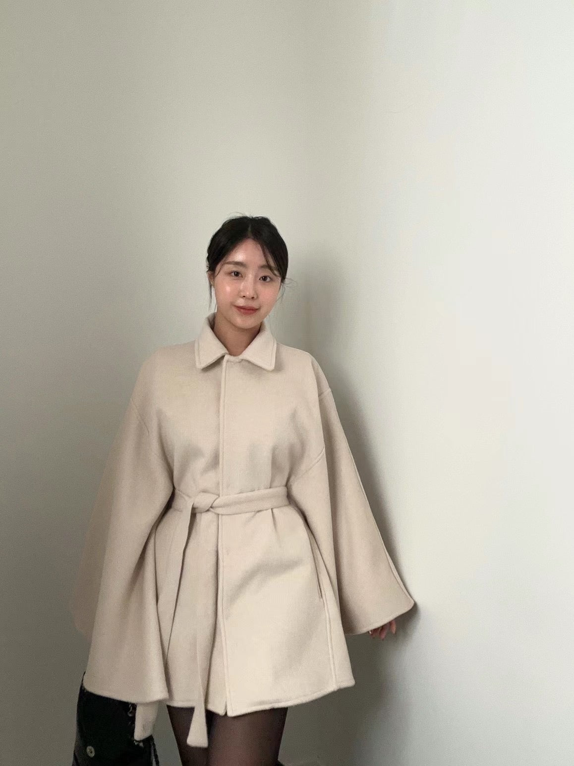 [高質之最! 美麗諾羊毛斗篷外套] Merino Wool Cape Coat - 2 colours