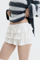 Luv Dept / The Rococo Mini Skirt - Ivory