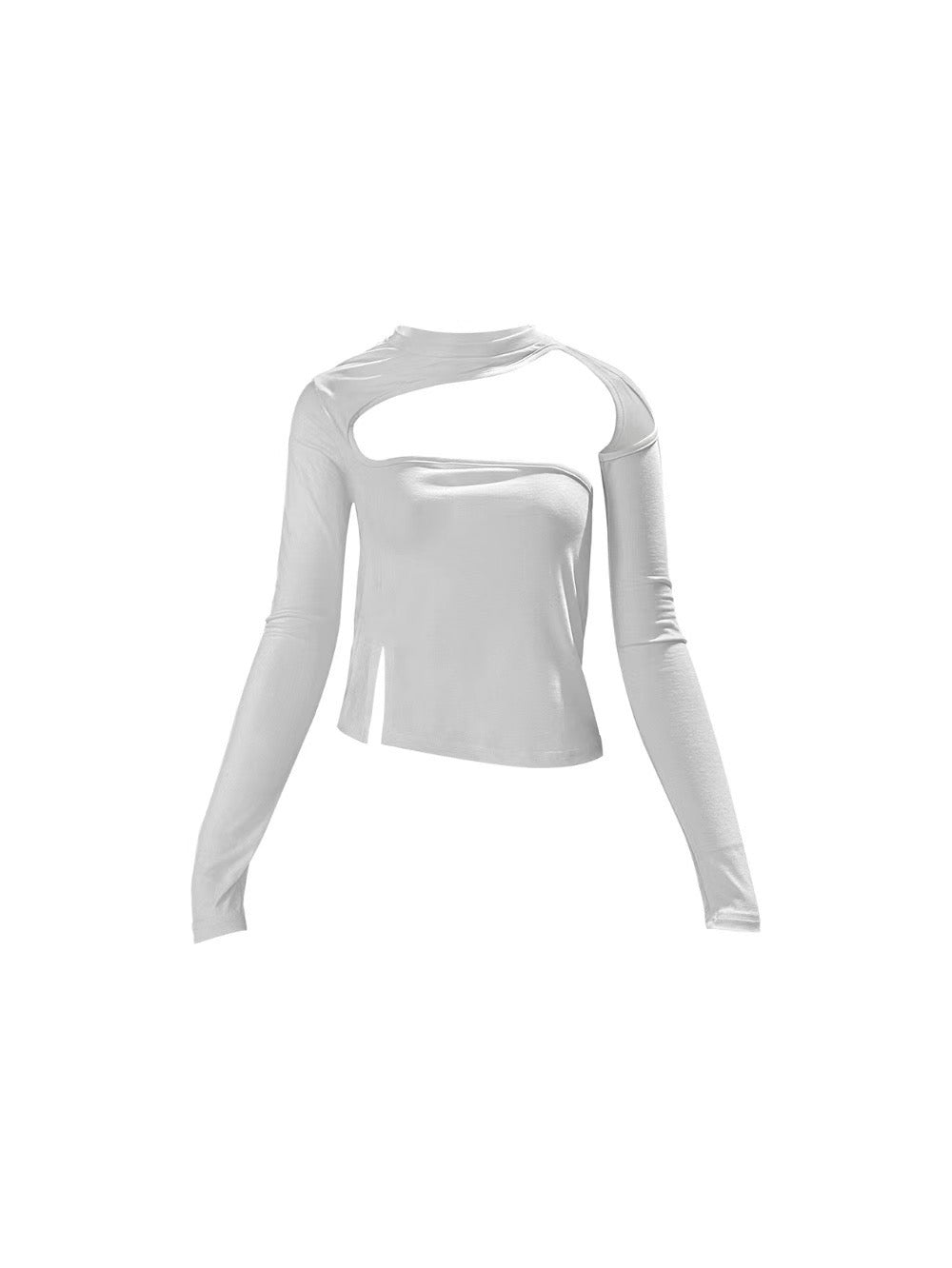 [ 驚喜 item! 型格 sassy top! ] Cut Out Sexy Cool Long Sleeve Top - 2 colours