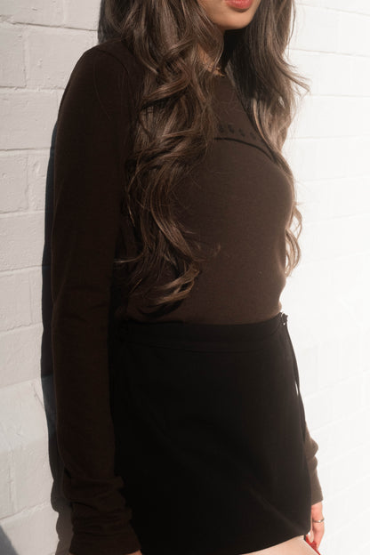 [ 🆕 簡約 & 小細節 ! 軟綿綿長袖 top ] Lock It Up Top - 3 colours