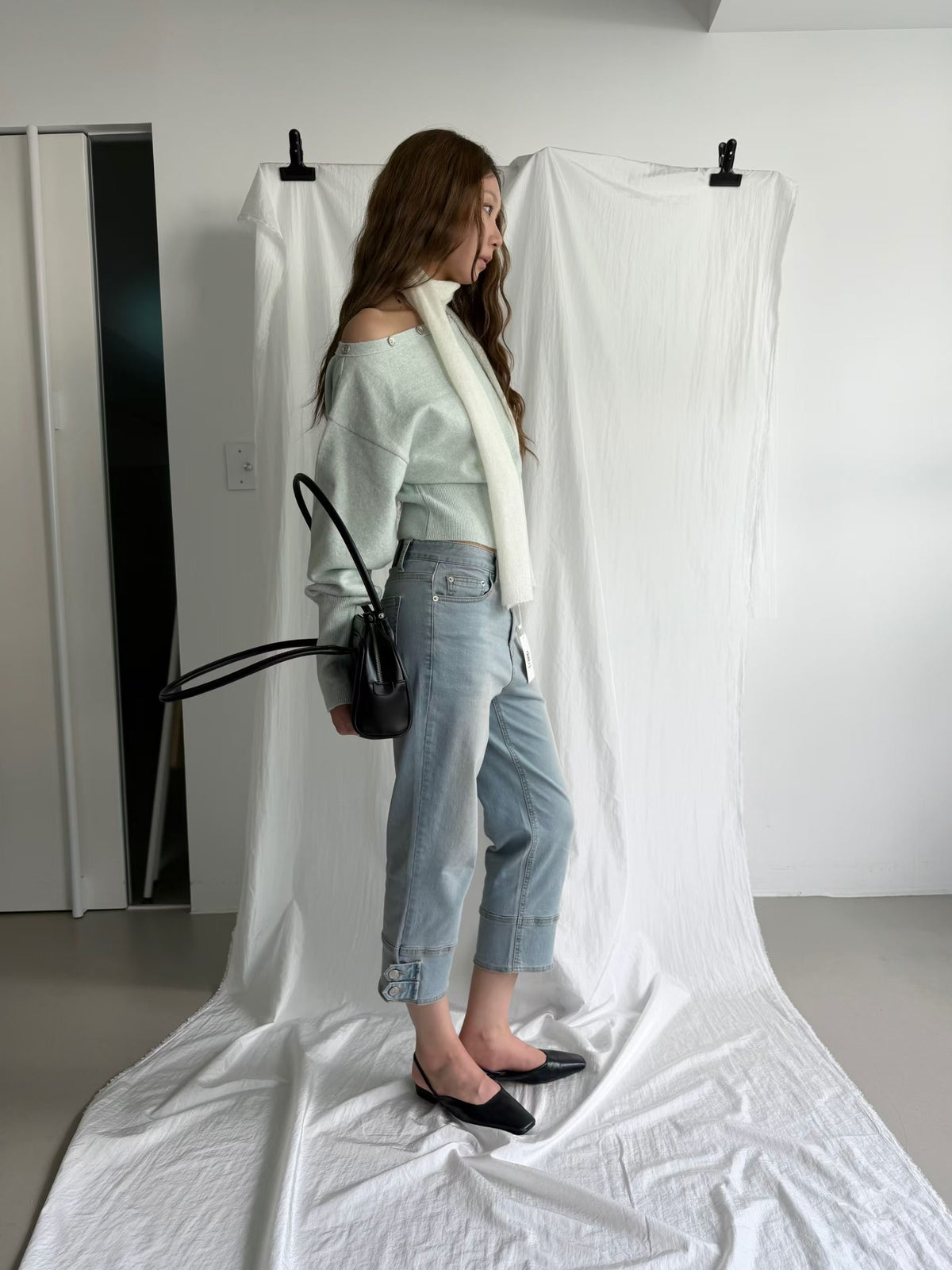 Asymmetrical Sweater With Buttons - 3 colours