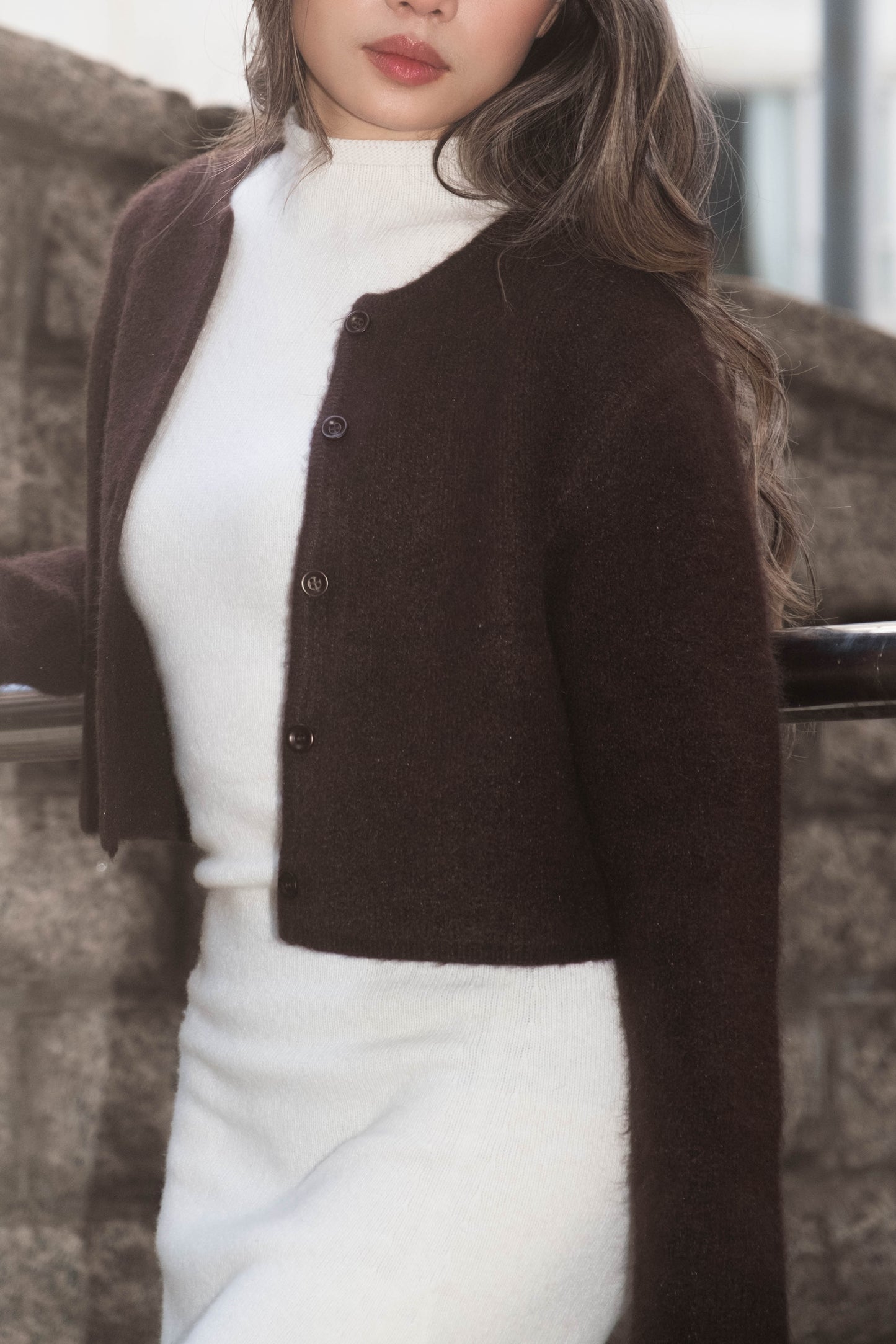 [ 🆕 親膚雲感~ 輕盈保暖~ 高質安哥拉山羊毛冷衫 ] Fleecy Angora Cardigan - 7 colours