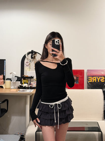 [ 🆕 大力推薦! 小性感彈性薄長衫 ] Sneak Out Top - 2 colours