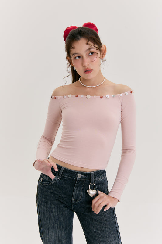 Luv Dept / Amour Off-Shoulder Top (two-way)
