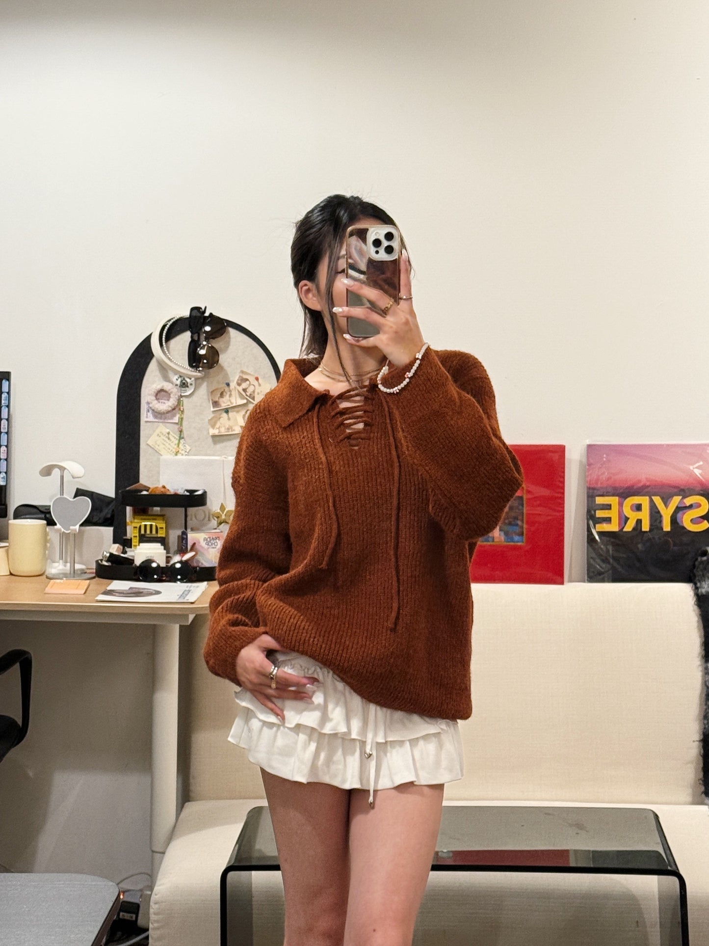 [ 🆕 簡單不出錯~! 綁帶寬鬆冷衫～] To Go Tie Up Knit Sweater - 3 colours