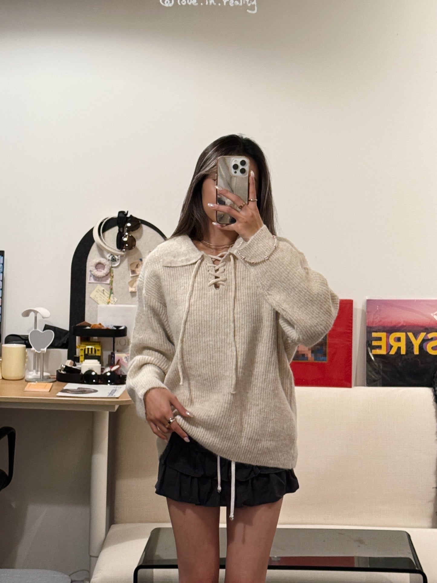 [ 🆕 簡單不出錯~! 綁帶寬鬆冷衫～] To Go Tie Up Knit Sweater - 3 colours