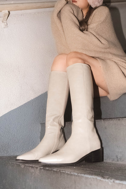 [ 不會出錯的尖頭 boots ] Creamy Classy Boots  - 4 colours