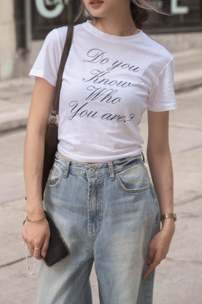 [ 夏日悠閒~ 輕飄飄 tee ] Who You Are Tee  - 3 colours