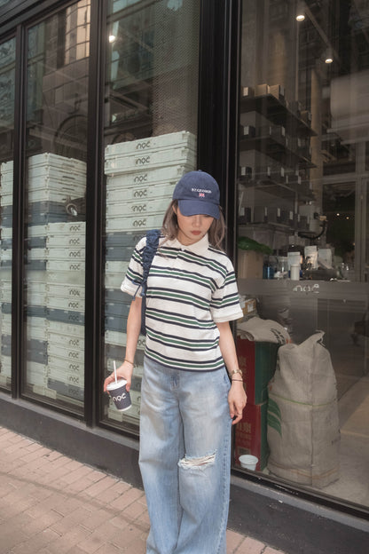 [ 歐美復古配色 polo tee ] Hailey's Polo Tee - 2 colours