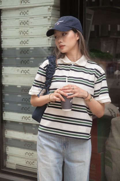 [ 歐美復古配色 polo tee ] Hailey's Polo Tee - 2 colours