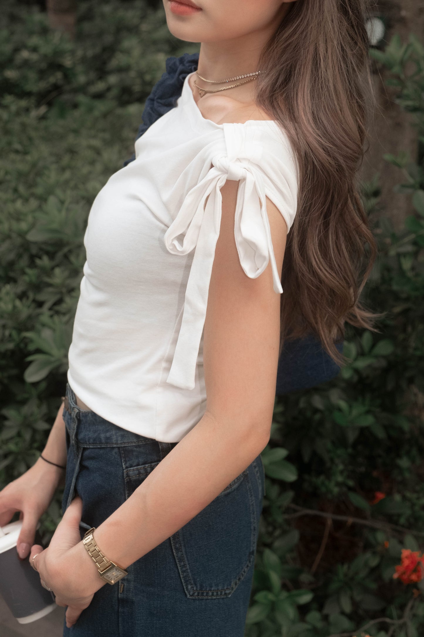 [ 率先上架熱門款!! 衣櫥必備斜膊綁帶 ] Butterfly Asymmetric Top - 3 colours