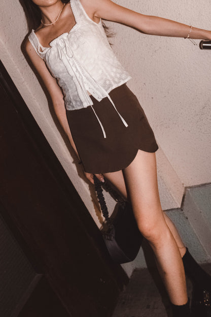 [ Basic 裙仔~ 內置打底! ] Wrapping Lotus Skort - 3 colours
