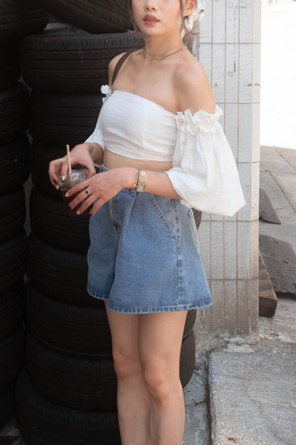 [ 新品優惠 🆕 超顯瘦! A字短褲 ] Jessy Denim Shorts