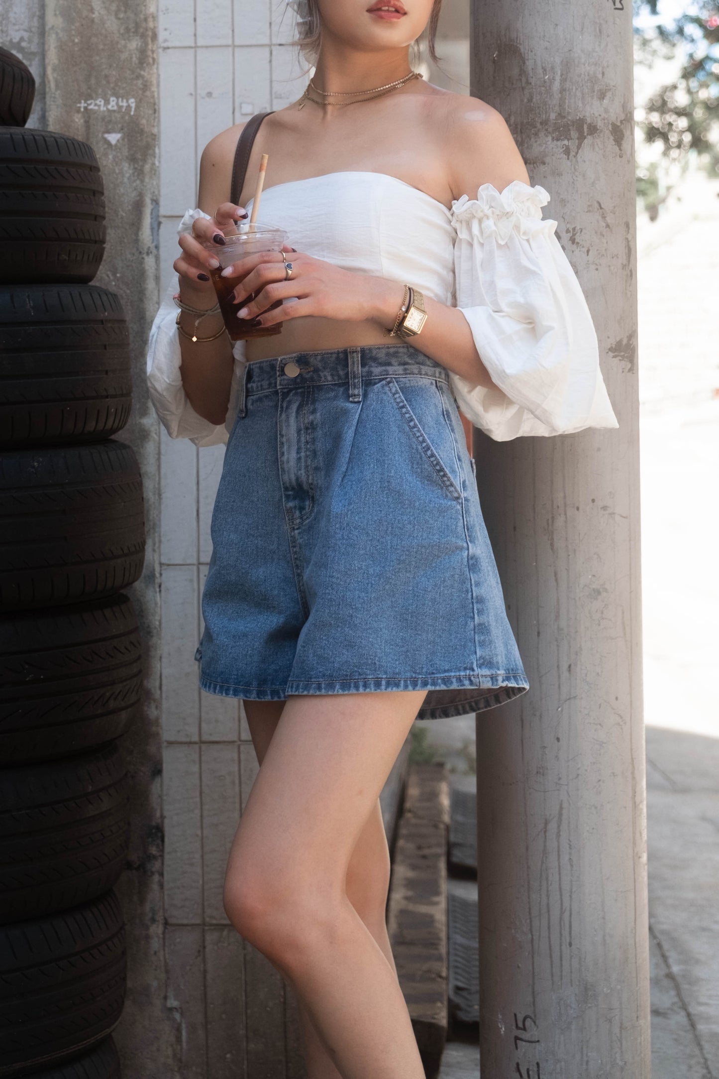 [ 新品優惠 🆕 超顯瘦! A字短褲 ] Jessy Denim Shorts