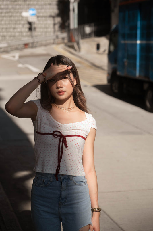 [ 新品優惠 🆕 甜美小波點 自帶溫柔感 ] Daisy Polka Dot Top - 2 colours
