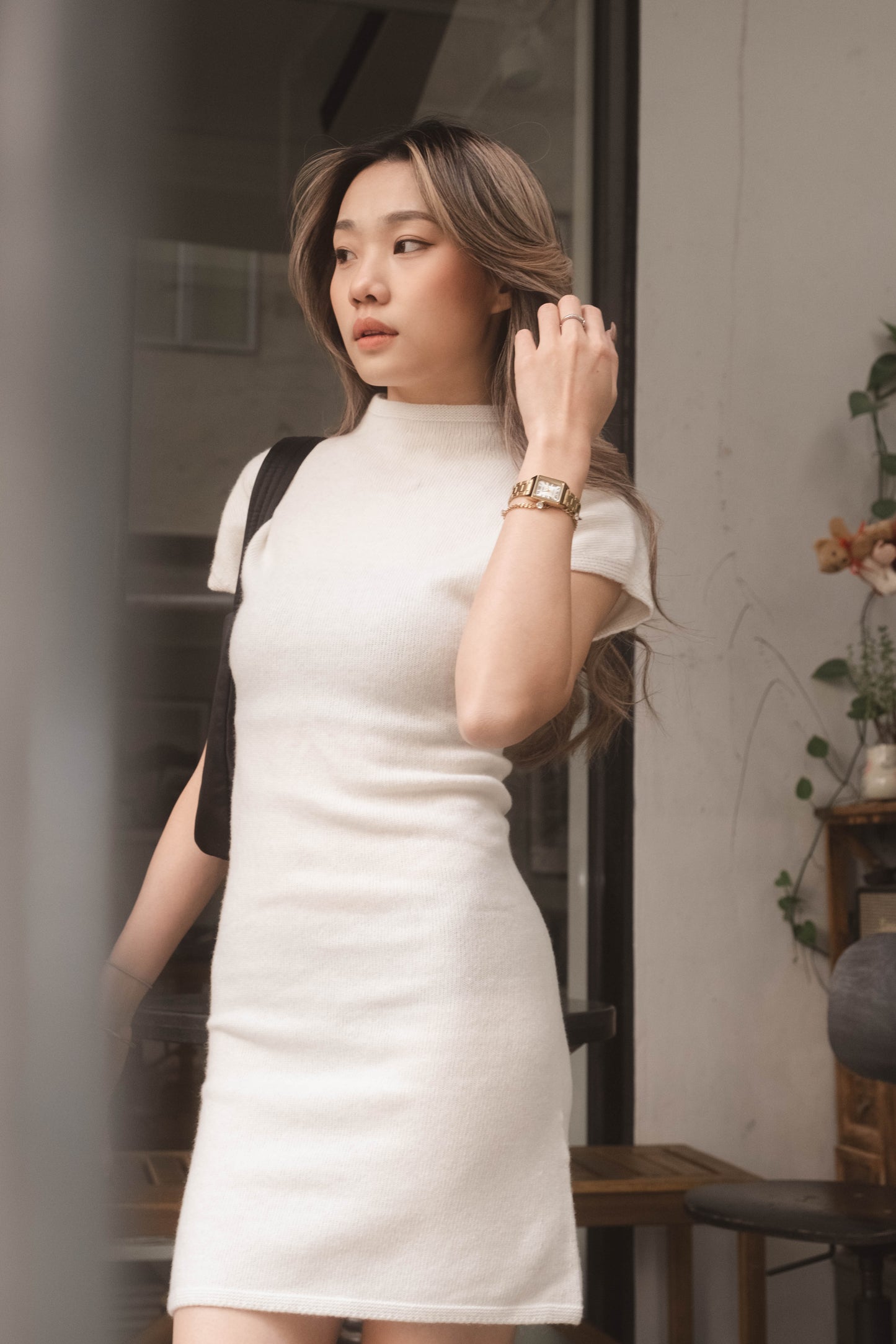 [ 簡約必備款! 氣質羊毛連身裙 ] Creme Wool Dress - 4 colours